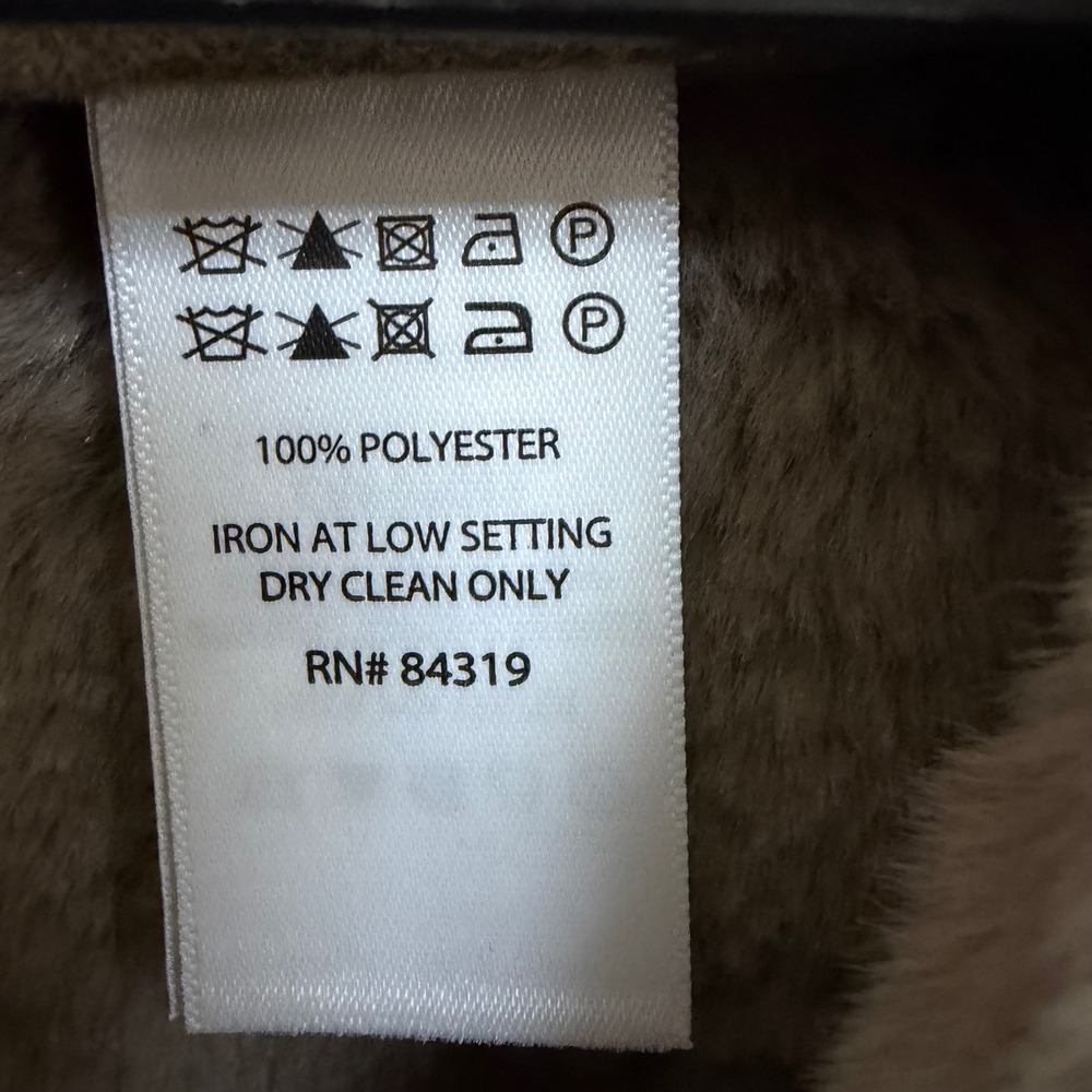 Rachel Zoe Womens Taupe Faux Suede & Fur Trim Coat Jacket Small NWT Soft Luxury - Picture 3 of 10